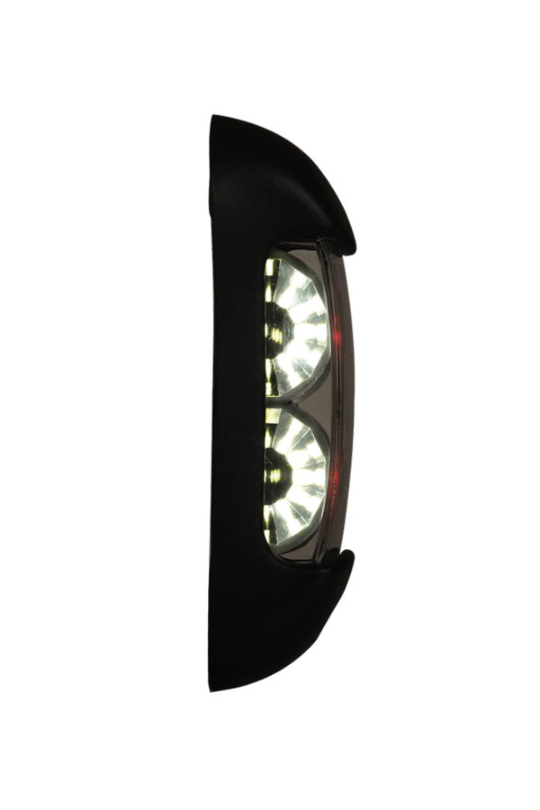 Horpol Positionsljus Transp, Röd/Vit, 0,5m, DV – 110x30x28 mm
