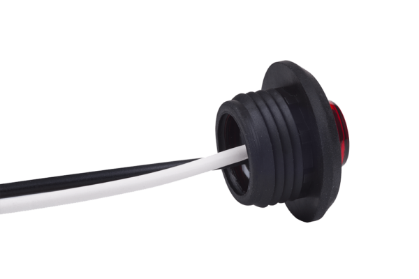 Horpol Positionsljus Röd, 0,5m, DV – Ø28x19,1 mm