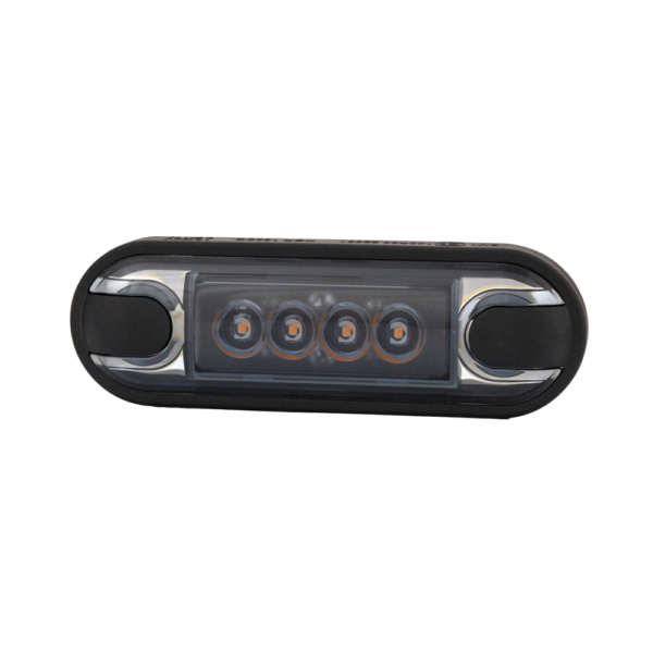 Horpol Sidomarkeringsljus Gul, Slim. 4 LED, Graphite, 0,5m, DV – 84,2x27,7x11 mm