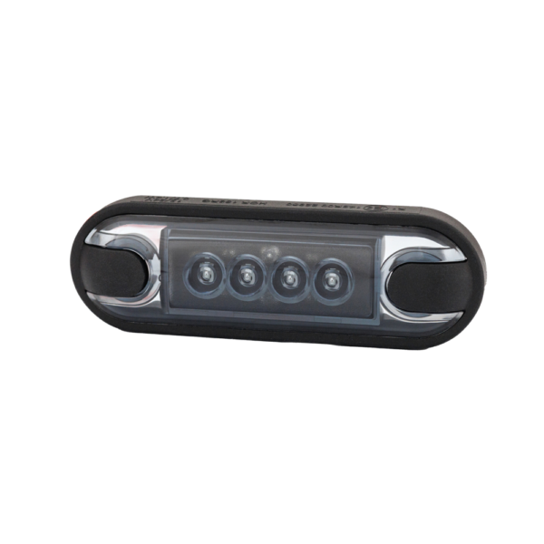 Horpol Positionsljus Röd, Slim. 4 LED, Graphite, 0,5m, DV – 84,2x27,7x11 mm