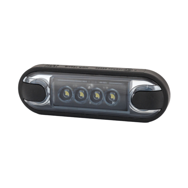 Horpol Positionsljus Vit, Slim. 4 LED, Graphite, 0,5m, DV – 84,2x27,7x11 mm