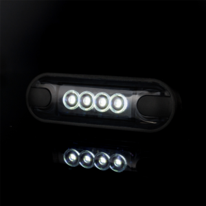Horpol Positionsljus Vit, Slim. 4 LED, Graphite, 0,5m, DV – 84,2x27,7x11 mm