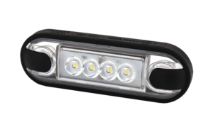 Horpol Positionsljus Vit, Slim. 4 LED, 0,5m, DV – 84,2x27,7x11 mm