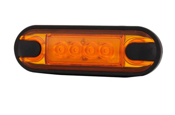Horpol Sidomarkeringsljus Gul, Slim. 4 LED, 0,5m, DV – 84,2x27,7x11 mm