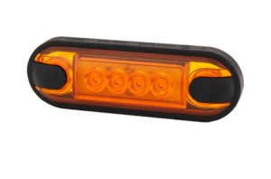 Horpol Sidomarkeringsljus Gul, Slim. 4 LED, 0,5m, DV – 84,2x27,7x11 mm
