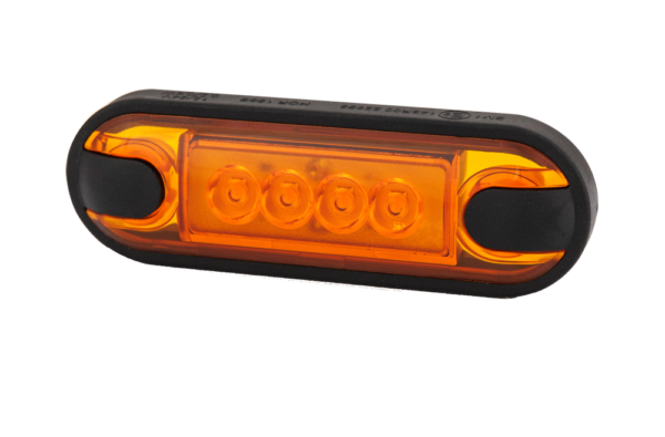 Horpol Sidomarkeringsljus Gul, Slim. 4 LED, 0,5m, DV – 84,2x27,7x11 mm