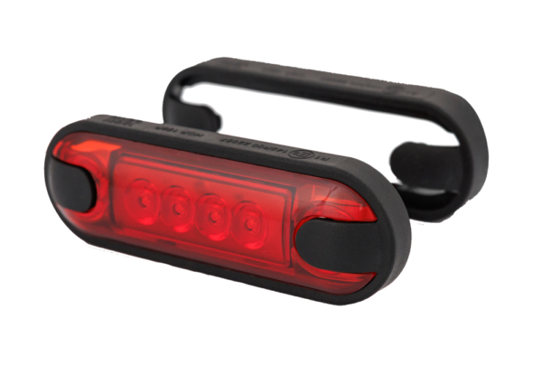 Horpol Positionsljus Röd, Slim. 4 LED, 0,5m, DV