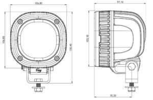 1010-2500eL, LED, Deutsch, High Beam, 24V