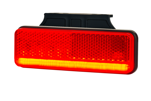 Horpol Positionsljus Röd, m. vinkelfäste, 0,5m, DV – 102x49x29 mm