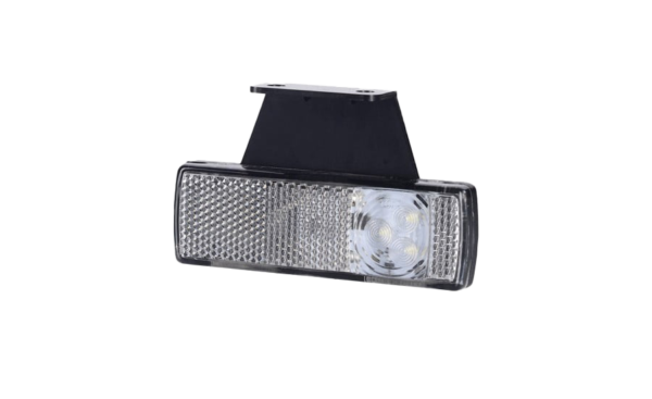 Horpol Positionsljus Vit, höger, m. vinkelfäste, 0,45m, DV – 101x60x18,5 mm