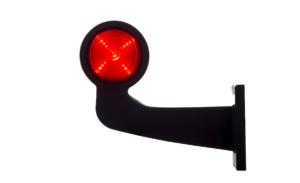 Horpol Positionsljus, Röd/Vit, Flex 90°, vänster, 5m, DV – 192x168x87 mm