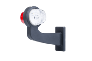 Horpol Positionsljus, Röd/Vit, Flex 90°, höger, 5m DV – 192x168x87 mm