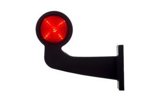 Horpol Positionsljus, Röd/Vit, Flex 90°, vänster, 0,5m, DV – 192x168x87 mm