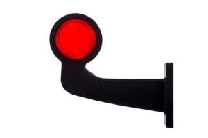 Horpol Positionsljus, Röd/Vit, Flex 90°, vänster, 5m, Neon, DV – 192x168x87 mm