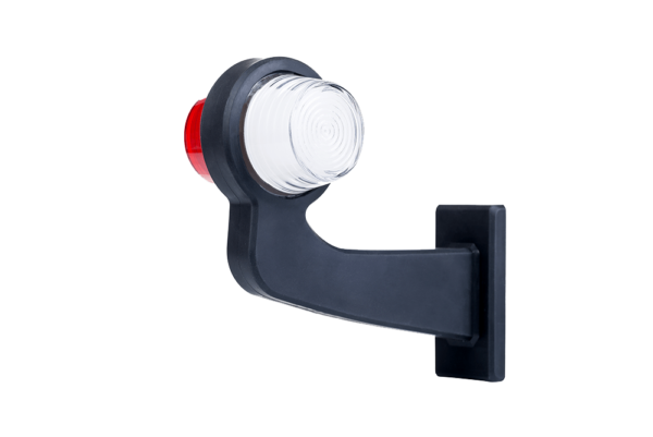 Horpol Positionsljus, Röd/Vit, Flex 90°, höger, 5m, Neon, DV – 192x168x87 mm