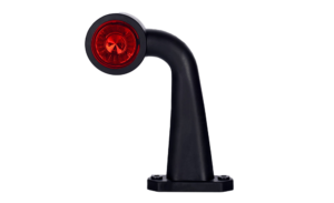 Horpol Positionsljus, Röd/Vit, Flex lång 90°, 0,45m, höger, DV – 181x32x145 mm