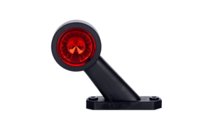 Horpol Positionsljus, Röd/Vit, Flex kort 45°, 0,45m, höger, DV – 109x32x138 mm