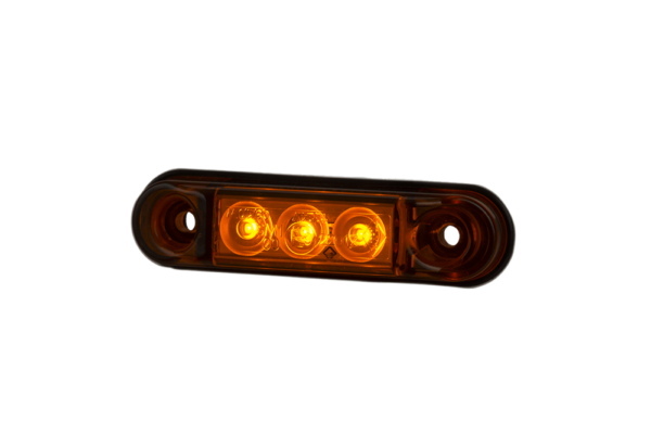 Horpol Sidomarkeringsljus Gul, Slim, 3 LED, 0,3m, DV – 65x17,2x13,9 mm