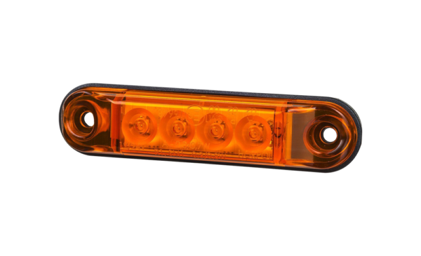 Horpol Sidomarkeringsljus Gul, Slim, 4 LED, 0,5m, DV – 77,5x18,5x10,9 mm