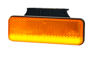 Horpol Sidomarkeringsljus Gul m. vinkelfäste, 0,5m, DV – 102x49x29 mm