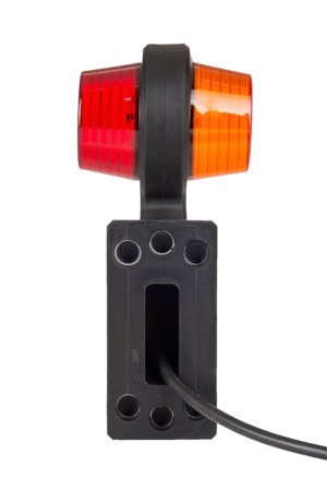 Horpol Sidomarkeringsljus, Röd/Orange, Flex 90°, vänster, 0,5m, DV – 192x168x87 mm