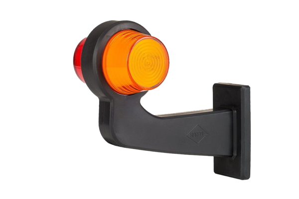 Horpol Sidomarkeringsljus, Röd/Orange, Flex 90°, höger, 0,5m, Neon, DV – 192x168x87 mm