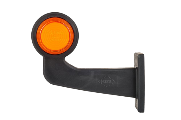 Horpol Sidomarkeringsljus, Röd/Orange, Flex 90°, höger, 0,5m, Neon, DV – 192x168x87 mm