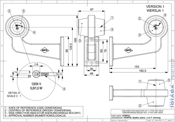 Blinkers, Flex 90°, 2x5m, DV