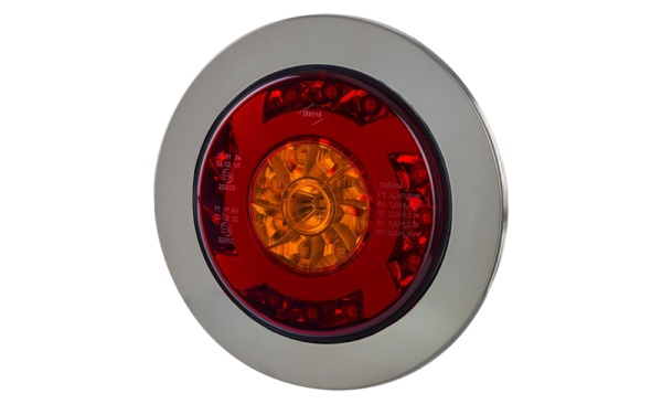 Bakljus, bak-, broms-, blinkersljus, chrome, 1,5m, DV