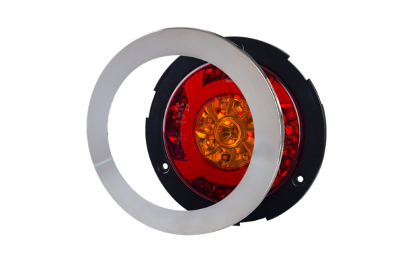 Bakljus, bak-, broms-, blinkersljus, chrome, 1,5m, DV