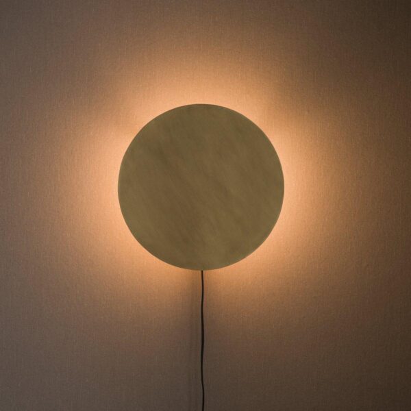 Fullmoon vägglampa silver 35 cm