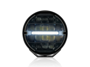 OPTIBEAM Elites 9, vit/orange DRL 9" Heated