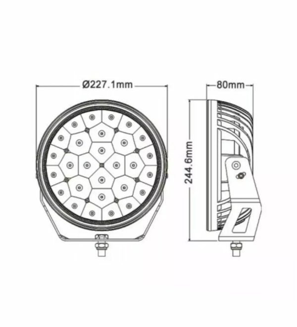 W-light W9 Phoenix 9", Dark Edition, LED, DV
