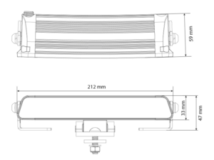 W-LIGHT Surge Super Slim 8,5, vit/orange DRL