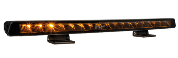 W-LIGHT Surge Super Slim 20, vit/orange DRL