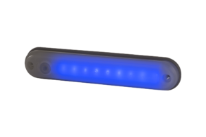 Horpol Innerbelysning 9 LED, brytare, blå, 0,5m, 12/24V