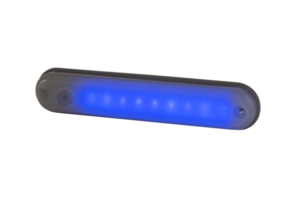 Horpol Innerbelysning 9 LED, brytare, blå, 0,5m, 12/24V