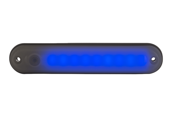 Horpol Innerbelysning 9 LED, brytare, blå, 0,5m, 12/24V