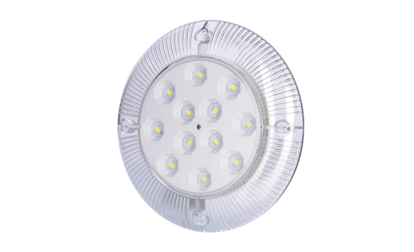 Horpol Innerbelysning rund, 6,5W, 0,5m, 12V, vit reflektor