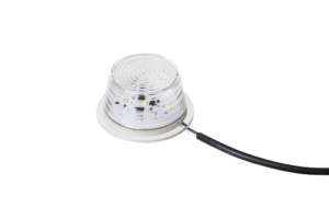 Horpol Positionsljus, Transp/Vit LED modul, 5-led, 5,2m, DV – Ø72x35,6 mm