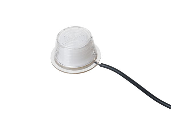 Horpol Positionsljus, Transp/Vit LED modul, 5,2m, Neon, DV – Ø72x35,6 mm
