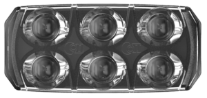 F3S, 6LED, Gul, 2,5m kabel, DV