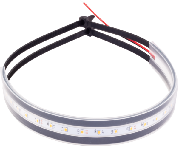 Riktat blixtljus, böjbar LED list 350mm, Gul, DV