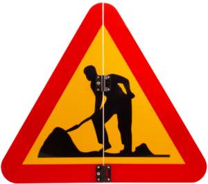A20 varningsskylt, vikbar