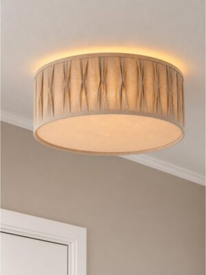 Plafond Plissé Stygn Natur 45 cm