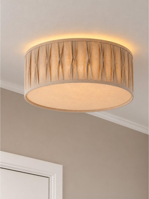 Plafond Plissé Stygn Natur 45 cm