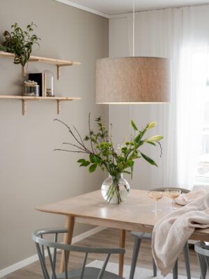 Sara taklampa Linne Natur 55 cm