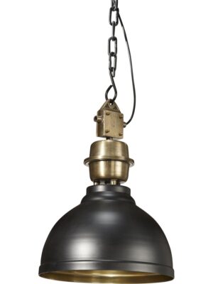 Manchester taklampa Svart/Mässing 35 cm
