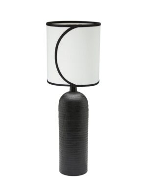 Riley bordslampa med Ava-skärm offwhite/svart45 cm