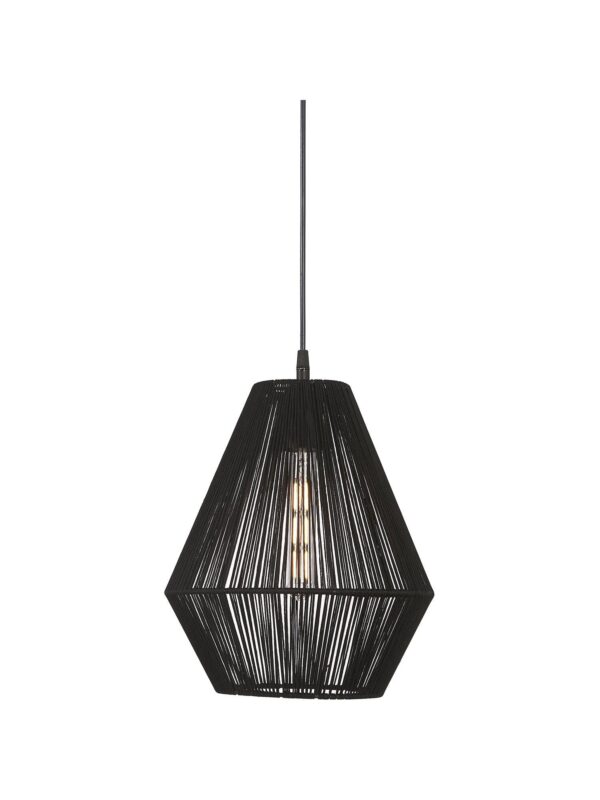 Rio taklampa Svart 28 cm
